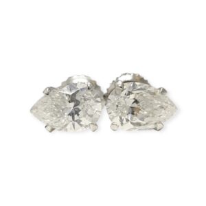 Diamond 1.76ct Earrings in 14K White Gold