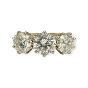 Diamond 3.03ct Ring in 18K Yellow and White Gold