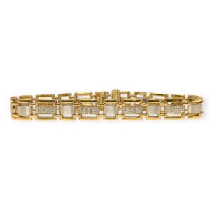 Diamond 0.50ct Bracelet in 10K Yellow and White Gold