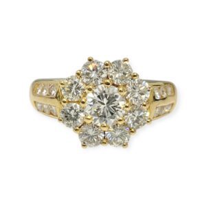 Diamond 1.82ct Ring in 19K Yellow Gold