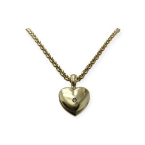 45cm Diamond 0.10ct Necklace in 10K Yellow Gold