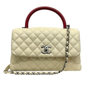 Chanel Quilted Caviar Coco Top Handle Medium Bag
