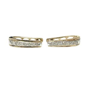 Diamond 0.15ct Earrings In 9K Yellow Gold