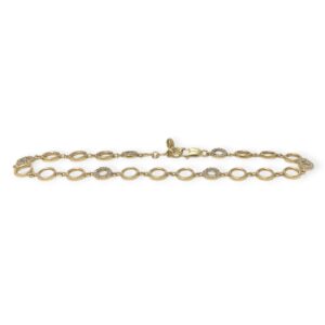 19cm Diamond 0.50ct Bracelet in 9K Yellow Gold