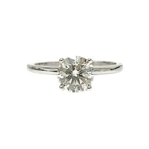 Lab-Grown Diamond 1.09ct Ring In 14K White Gold