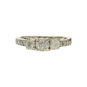 Diamond 0.40ct Ring In 14K White Gold