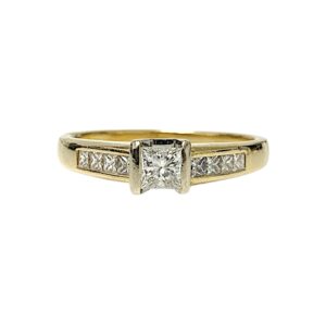 Diamond 0.50ct Ring In 18K Yellow Gold