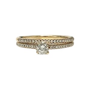 Diamond 0.50ct Duo Ring In 9K Yellow Gold