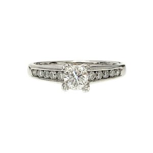 Diamond 0.75ct Ring In 14K White Gold