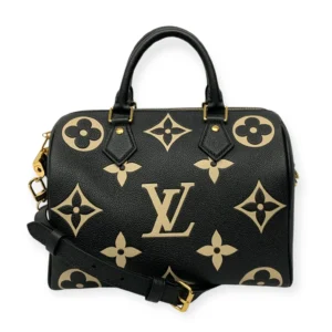 Louis Vuitton Bicolour Monogram Empreinte Speedy Bandouliere 25