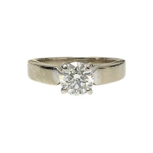Diamond 0.90ct Ring In 14k White Gold