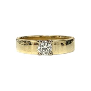 Diamond 0.41ct Ring In 18k Yellow Gold