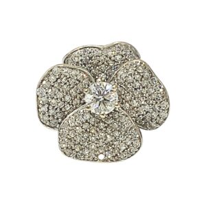 Diamond 1.59ct Ring In 18K White Gold