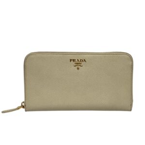 Prada Saffiano Long Zip Wallet