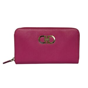 Salvatore Ferragamo Gancini Zip Around Wallet
