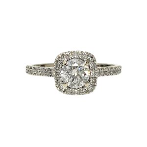 Diamond 0.95ct Ring In 14K White Gold