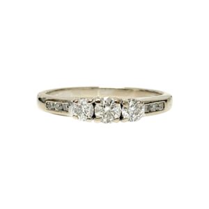 Diamond 0.50ct Ring In 18K White Gold