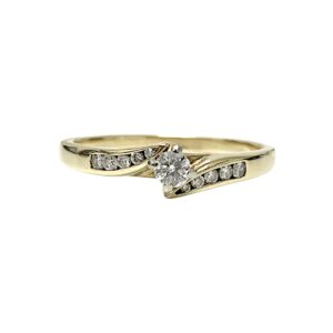 Diamond 0.30ct Ring In 9k Yellow Gold
