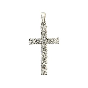 Diamond 1.04ct Pendant In 18k White Gold
