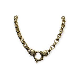 44cm  Diamond 0.10ct Necklace in 10K Yellow Gold