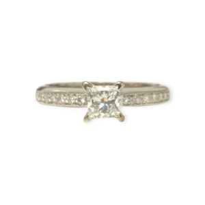 Diamond 0.61ct Ring in 18K White Gold