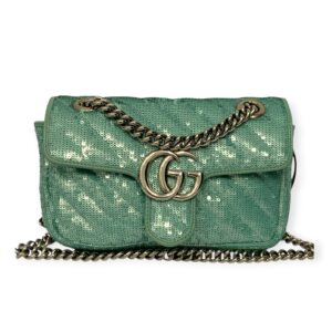 Gucci Small Marmont Sequin Shoulder Bag