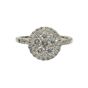 Diamond 1.00ct Ring In 14K White Gold