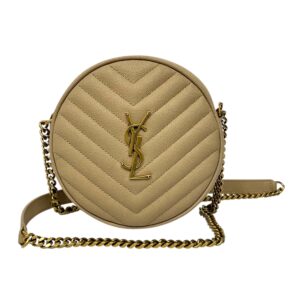 Saint Laurent Grain De Poudre Round Vinyle Camera Bag