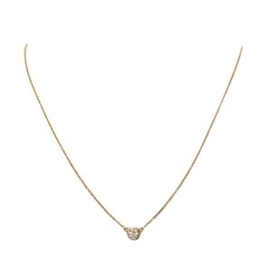47cm Diamond 0.25ct Necklace In 14K Rose Gold
