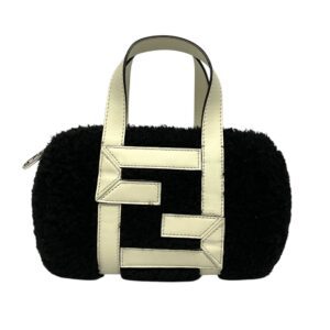 Fendi Shearling O'Lock Bowler Bag