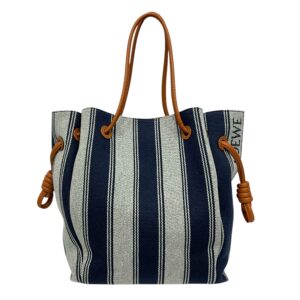 Loewe Striped Canvas Bucket Bag