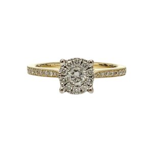 Diamond 0.33ct Ring In 18K Yellow Gold