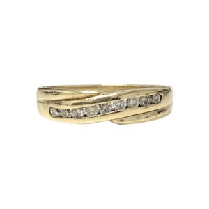 Diamond 0.20ct Ring In 9K Yellow Gold