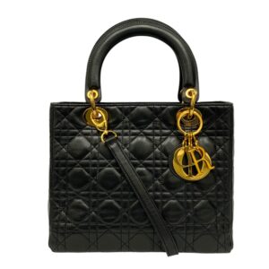 Christian Dior Quilted Lambskin Lady Dior Medium Dior
