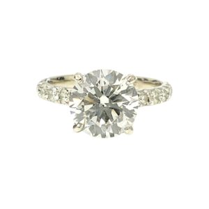 Lab-Grown Diamond 3.50ct Ring In 14K White Gold