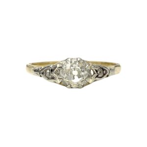 Diamond 0.66ct Ring In 18K Yellow Gold