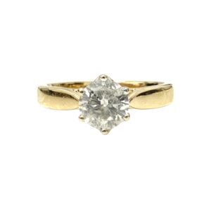 Diamond 1.00ct Ring In 18K Yellow Gold