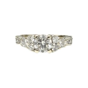 Diamond 0.89ct Ring In 14K White Gold