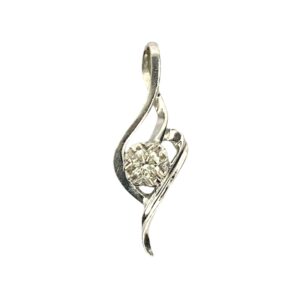 Diamond 0.13ct Pendant In Platinum