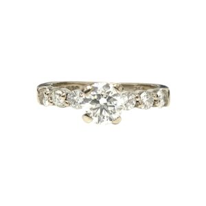 Diamond 0.81ct Ring In 18K White Gold