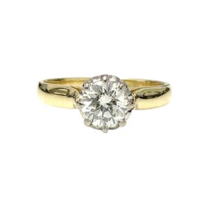 Diamond 0.81ct Ring In 18K Yellow Gold