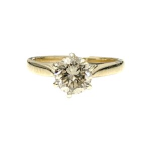Diamond 1.00ct Ring In 14K Yellow Gold