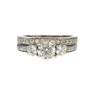 Diamond 1.47ct Duo Ring In 18K White Gold