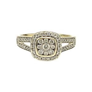 Diamond 0.35ct Ring in 9K Yellow Gold