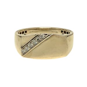 Diamond 0.10ct Ring in 10K Yellow Gold