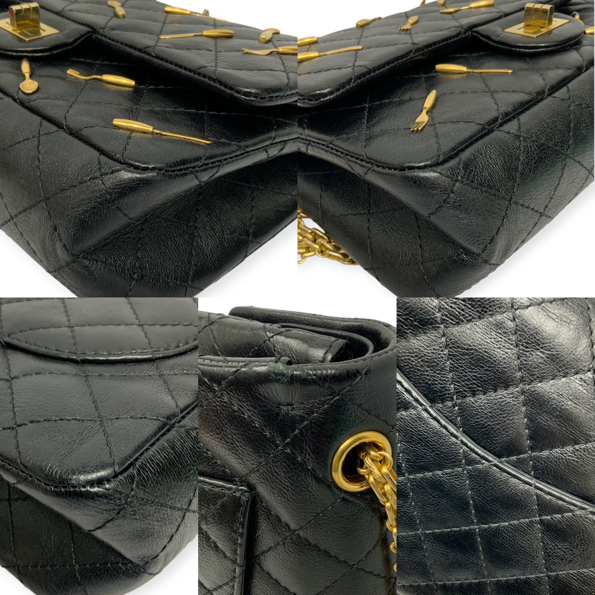 0B8D69B4-E5ED-4FCA-8397-AEA495B8D5E4 Chanel Spoon Charms Brasserie 2.55 Reissue Flap Bag