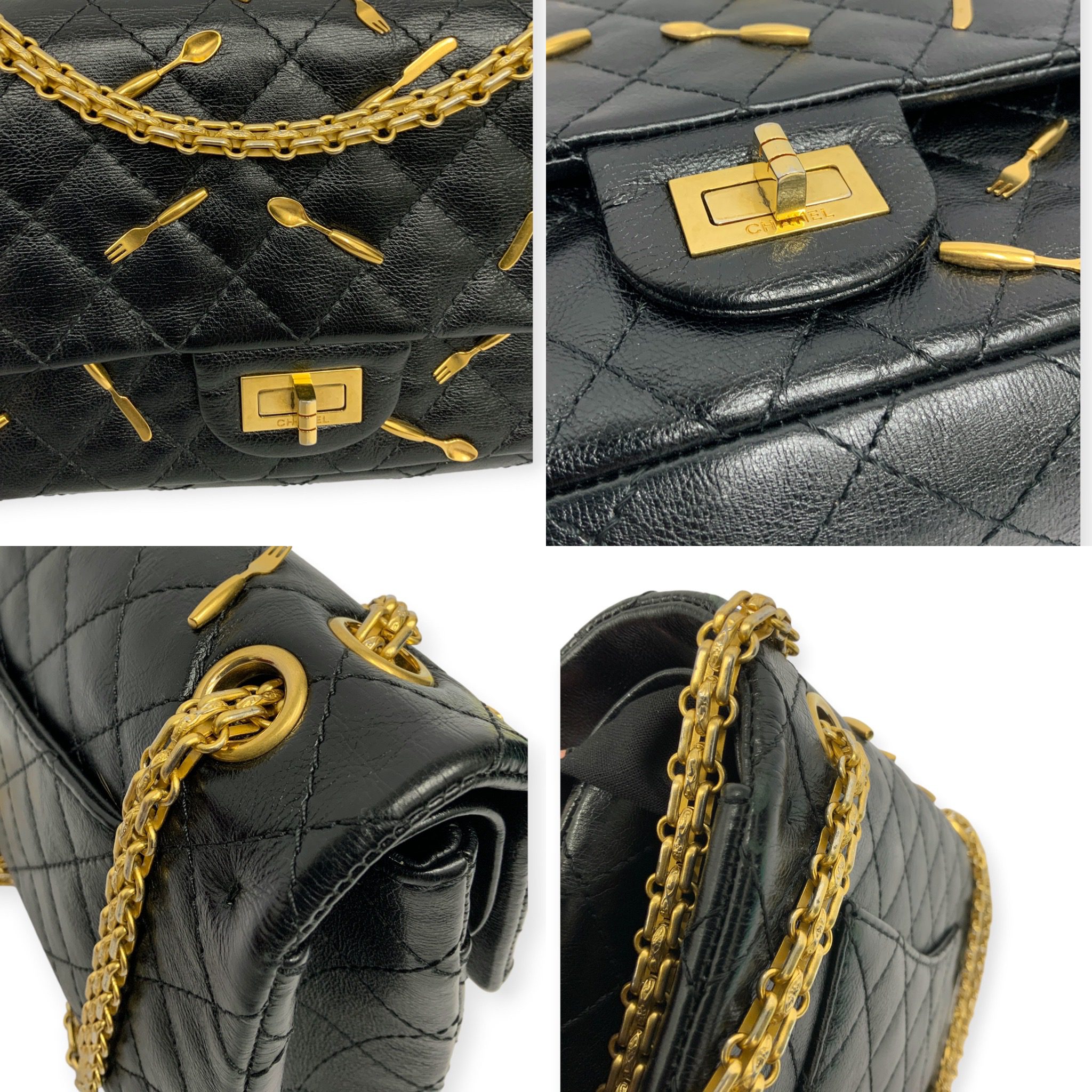 5A649CF4-F23B-43B0-9D9E-7EF0AAC97068 Chanel Spoon Charms Brasserie 2.55 Reissue Flap Bag