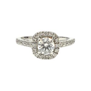 Diamond 0.83ct Ring In 14k White Gold