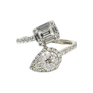 Diamond 0.81ct Ring In 18K White Gold