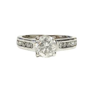 Diamond 1.39ct Ring In 18K White Gold